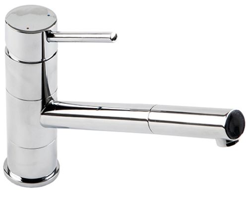 Chrome Pluie Angled Spout Kitchen Taps 